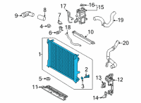 OEM Lexus NX350 Radiator Assy Diagram - 16400-31690