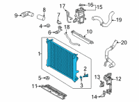 OEM Lexus NX450h+ RADIATOR ASSY Diagram - 16400-25170