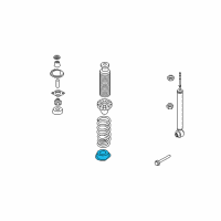 OEM Nissan Quest Rear Spring Seat-Rubber Diagram - 55036-CK000