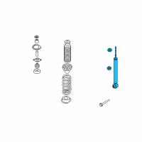 OEM Nissan Quest ABSORBER Kit - Shock, Rear Diagram - E6210-ZM70A