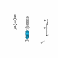 OEM 2004 Nissan Quest Spring-Rear Suspension Diagram - 55020-5Z001