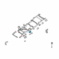 OEM Nissan Xterra Bracket-Cab Mounting, 2ND Diagram - 95122-7S030