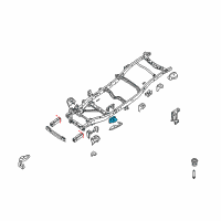 OEM 2011 Nissan Xterra Bracket-Cab Mounting, 2ND Diagram - 95122-7S030