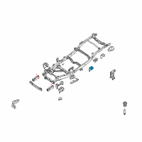 OEM 2017 Nissan Frontier Bracket-Cab Mounting, 3RD. Diagram - 95132-EA030