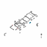 OEM 2013 Nissan Xterra Bracket-Cab Mounting, 3RD. Diagram - 95132-EA030