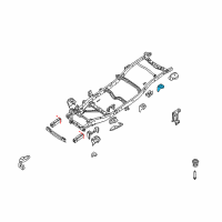 OEM 2013 Nissan Xterra Bracket-Cab Mounting, 4TH RH Diagram - 95142-EA030