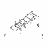 OEM 2011 Nissan Xterra Bracket-Cab Mounting, 4TH RH Diagram - 95142-EA030