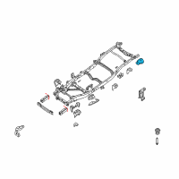 OEM 2015 Nissan Xterra Bracket Assembly Cab Mounting, L Diagram - 95151-EA530