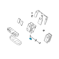 OEM 2014 Nissan Altima Cup Holder Assembly Diagram - 88741-JA00A