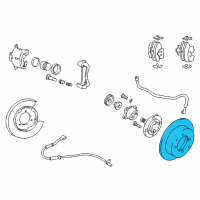 OEM 2002 Kia Optima Disc-Rear Brake Diagram - 584113C000