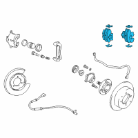 OEM 2004 Kia Optima Pad Set-Rear Disc Brake Diagram - 583023CA20