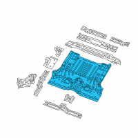 OEM 2019 Jeep Wrangler Panel-Rear Floor Pan Diagram - 68375211AD