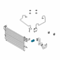 OEM 2009 Ford Flex Cooler Pipe Clip Diagram - 6R3Z-8W287-A