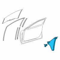 OEM Lexus LS500h Regulator Assembly, Front Door Window Diagram - 69810-50090