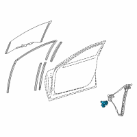 OEM 2021 Lexus LS500h Motor Assy, Power Window Regulator Diagram - 85710-50130