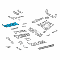 OEM 2020 Lexus UX200 Pan, FR Floor, RH Diagram - 58111-10200