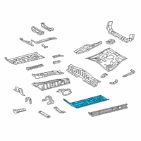 OEM Toyota Corolla Front Floor Pan Diagram - 58112-10041