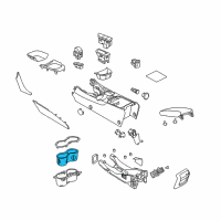 OEM Chevrolet SS Cup Holder Insert Diagram - 92263851