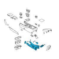 OEM 2016 Chevrolet SS Console Base Diagram - 92272728