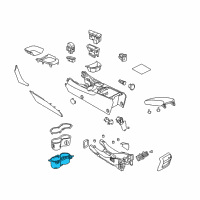 OEM Chevrolet SS Cup Holder Diagram - 92293087