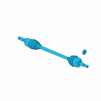 OEM 2011 Chevrolet Equinox Axle Assembly Diagram - 25829162