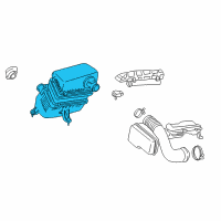 OEM 2000 Lexus LX470 Cleaner Assy, Air Diagram - 17700-50170
