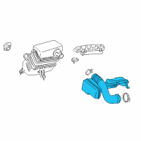OEM 2000 Lexus LX470 Pipe, Intake Air Connector Diagram - 17875-50190