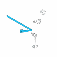 OEM Lexus GS300 Bar, Stabilizer, Rear Diagram - 48805-30040
