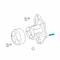 OEM 2009 Pontiac Vibe Water Pump Stud Diagram - 94858447