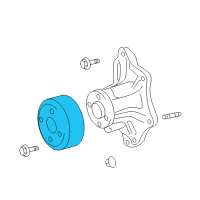 OEM Pontiac Pulley, Water Pump Diagram - 19185385