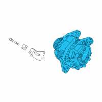 OEM 2016 Kia Forte Reman Alternator Diagram - 373002E200RU