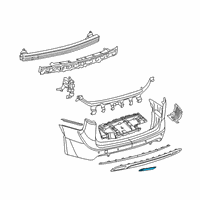 OEM Chrysler Pacifica Reflector-FASCIA Diagram - 68230395AA