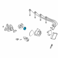 OEM 1992 Acura Integra Head Assembly, Rotor Diagram - 30103-P08-003