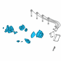 OEM 1996 Honda Civic Distributor Assembly (Td-80U) (Tec) Diagram - 30100-P2E-A02