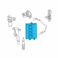 OEM 2011 Ram 1500 Powertrain Control Module Diagram - RL150584AC