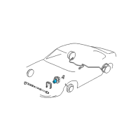 OEM Cadillac DeVille Brake Pressure Modulator Valve Assembly Diagram - 25731523