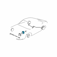 OEM 2003 Buick LeSabre Electronic Brake And Traction Control Module Assembly Diagram - 12226951