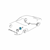 OEM 2000 Buick Park Avenue Electronic Brake And Traction Control Module Assembly Diagram - 12226951