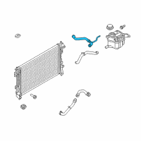 OEM 2016 Ford Explorer Upper Hose Diagram - DB5Z-8260-E