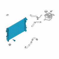 OEM 2017 Ford Police Interceptor Utility Radiator Diagram - EB5Z-8005-G
