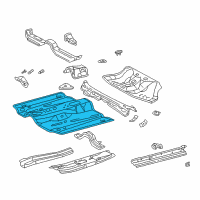 OEM 2003 Toyota Celica Pan, Front Floor Diagram - 58111-20903