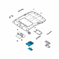 OEM 2002 Infiniti Q45 Lamp Assembly-Map Diagram - 26430-AR107