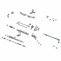 OEM Honda CR-V Tie Rod Assembly Diagram - 53541-S9A-000