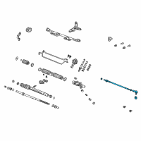 OEM 2006 Honda CR-V Tie Rod Assembly Diagram - 53541-S9A-000