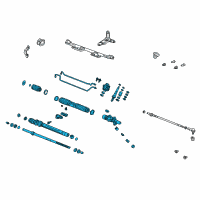 OEM 2004 Honda CR-V Rack Assembly, Power Steering Diagram - 53601-S9A-A01
