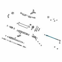 OEM 2003 Honda CR-V Tie Rod Sub-Assembly Diagram - 53521-S9A-003