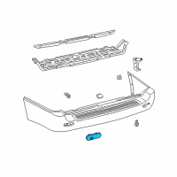 OEM 2002 Lexus LX470 Reflector Assy, Reflex, RH Diagram - 81910-60111