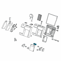 OEM Chevrolet Impala Armrest Insert Diagram - 22902594