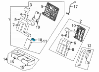 OEM 2022 Kia K5 Rear Cup Holder Assembly Diagram - 89940L3000