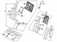 OEM 2022 Kia K5 Pad Assembly-Rear Seat C Diagram - 89150L3020